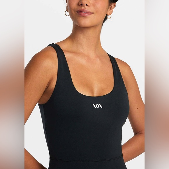 RVCA Women's Essential Unitard One Piece Black Size Medium NWT - Picture 2 of 16